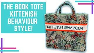 The Kittenish Behaviour Book Tote Bag Tutorial :: Useful Everyday Bag :: Easy To Sew