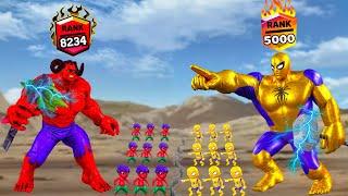 Evolution Of Team RED HULK Vs Evolution Of Team GOLD SUPERMAN Rescue Baby Spiderman - FUNNY