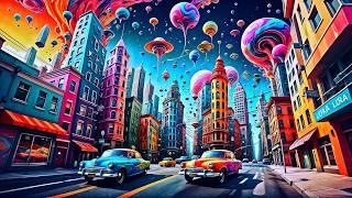 Psychedelic City: Uplifting Animation by AI