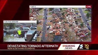 Tornado damages homes in southeast Oklahoma City