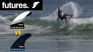 The KEY to Improving Your Surfboards Performance?..Choose the Right FIN! Futures Fins DHD vs Rake R8