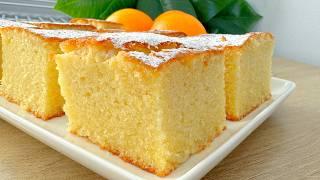 Easy Homemade Cake! Orange Cake Recipe! You will make this cake every day!