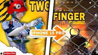 DAY 8TPP AND FPP GAMEPLAYKING OF TWO FINGER IPHONE 15 PRO GAMEPLAY🟢