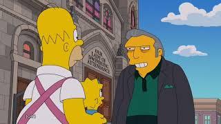 The Simpsons - Fat Tony Maggie's new Godfather.