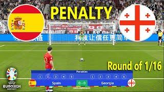 PENALTY - SPAIN vs GEORGIA - LIVE I UEFA EURO 2024 I LIVE FOOTBALL MATCH TODAY | PES