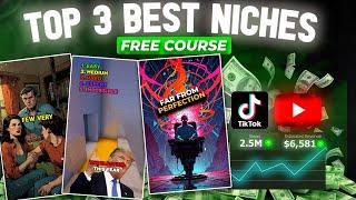 TOP 3 Best Niches for TikTok & YouTube shorts( Free Course) | Passive Income