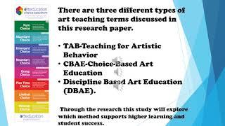 CHOICE BASED ART EDUCATION, ART INTEGRATION AND LEARNING video