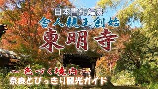 【東明寺】日本書紀編纂舎人親王創始のお寺。隠れた紅葉の名所、奈良時代の古刹東明寺のご案内。矢田丘陵にひっそりと佇む東明寺の魅力　奈良とびっきり観光ガイド【奈良観光】