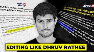 Video Editing Like Dhruv Rathee | News Article like dhruv rathee @dhruvrathee