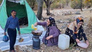 Zahra and her aunt live in a tent in harsh mountain conditions due to non-payment of rent