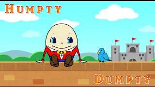 Humpty Dumpty | Mother Goose Nursery Rhymes | 歌付き英語童謡