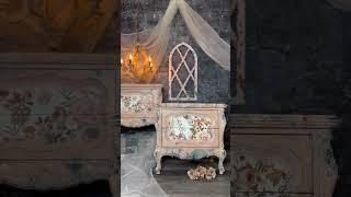 Painted French Provincial Nightstands | Eye Love Hue Paint | Redesign with Prima Elegance & Flowers