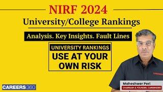 NIRF 2024 Rankings : A Detailed Analysis