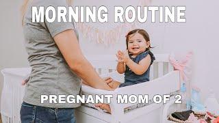 PRESCHOOL MORNING ROUTINE | PREGNANT MOM OF 2