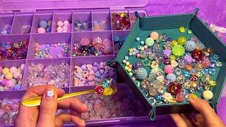 ASMR Bead Soup Scoops + Fidget Creations (Whispered, Rummaging)