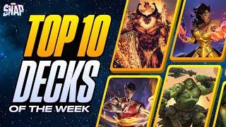 TOP 10 BEST DECKS IN MARVEL SNAP | Weekly Marvel Snap Meta Report #105