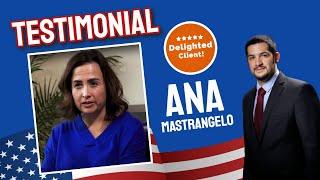 US Citizenship obtained by Luis Hess Law for Ana Mastrangelo