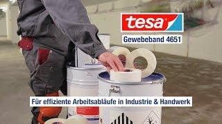 Produktfilm tesa Gewebeband - die starke Lösung bei Bodenbeschichtungen