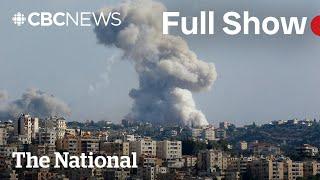 CBC News: The National | Thousands flee Israel-Hezbollah fighting