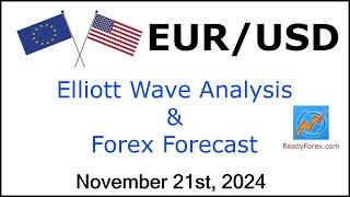 EUR USD Elliott Wave Analysis | Forex Forecast | November 21, 2024 | EURUSD Analysis Today