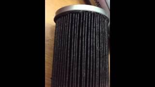 Diesel bug residue in diesel filter