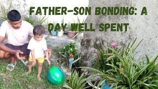 Father-Son Bonding: A day well spent |"बेटे के साथ Ball खेला"| Village vlog video |@AVV-11