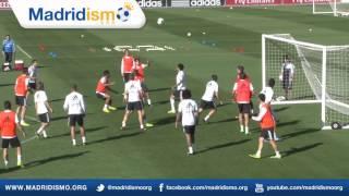 Real Madrid Training ahead of Malaga Liga Match