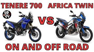 Yamaha Tenere 700 vs Honda Africa Twin - On and Off Road Comparison Test