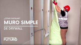 ¿Cómo hacer una pared simple de Drywall?