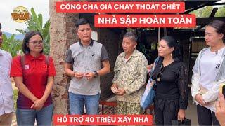 Đoàn Khương Dừa trao 40 triệu đầu tiên cho hoàn cảnh sập nhà hoàn toàn do bão số 3 tại Cao Bằng