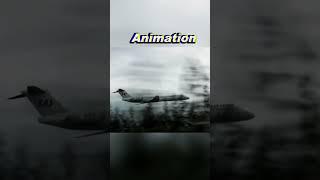 Animation vs real life - Flight 751  #animation #realcrash #planecrash #obeyhung