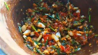 How To make chives chutney|Naga Chutney|Naga Style Chutney|Naga Tomato chutney|