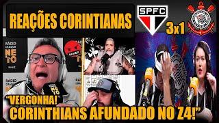 REAÇÕES dos CORINTIANOS - SÃO PAULO 3x1 CORINTHIANS - BRASILEIRÃO - VAMOS RIR DO CORINTHIANS NO Z4