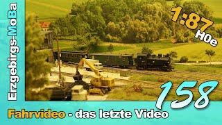 Folge 158 - Modellbahn Fahrvideo - das letzte Video dieser H0e Anlage - 1/87  - (Deutsch) H0e