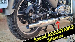 Sound Adjustable Silencer for Classic & Bullet 350 | Indori & Mini Punjab - 2 IN 1 Exhaust