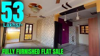 Fully furnished 2 bhk flat for sale in hyderabad kukatpally Near Metro station, low price 2bhk flat