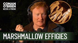 Conan Destroys His Marshmallow Effigy | Conan O’Brien Needs a Friend