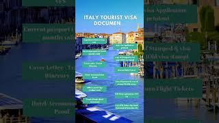 ITALY  TOURIST VISA UPDATED CHECKLIST 2023-2024 #italy #touristvisa #update #europe #wanderlust