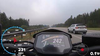 Kawasaki Z900 - ACCELERATION - GPS data