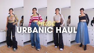 Huge Urbanic Jeans Haul |  AND Winter Collection From Urbanic | Denim Skirt | High Waist Jeans #AD