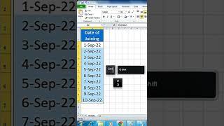 Excel how to change date format in In easy way #Excel #Formulas  (Shortcut # 35 )