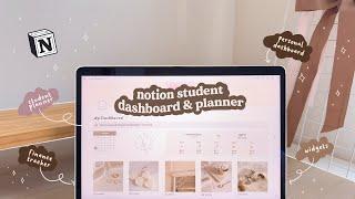 2024 NOTION TUTORIAL  Student Dashboard for School & University 