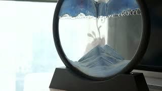 Winthfure Moving Sand Art Picture - 3D Deep Sea Sandscape in Motion Display Round Glass in US Amazon