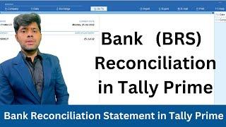 Bank Reconciliation Statement in Tally Prime | BRS in #tallyprime  Bank Vs Closing Balance #bank