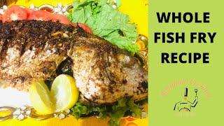 Whole fish fry recipe | fish fry by delightful cooking