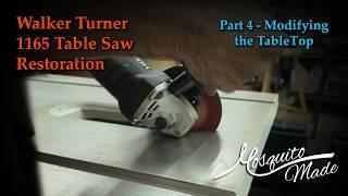 Walker Turner 1165 Restoration - Part 4: Table Modifications