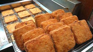 Amazing Fried Toast Croquette Making Process - Korean street food