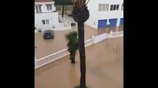 Alcossebre, Castellón in Valencia Spain this morning #flooding #floods #spain #spainnews #fypシ゚viral