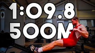 1:09.8 500m WORLD RECORD on the Rowing Machine | Phil Clapp