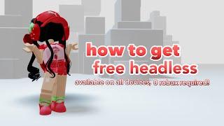 How to get free headless on Mobile/iPad‼️ (Roblox)